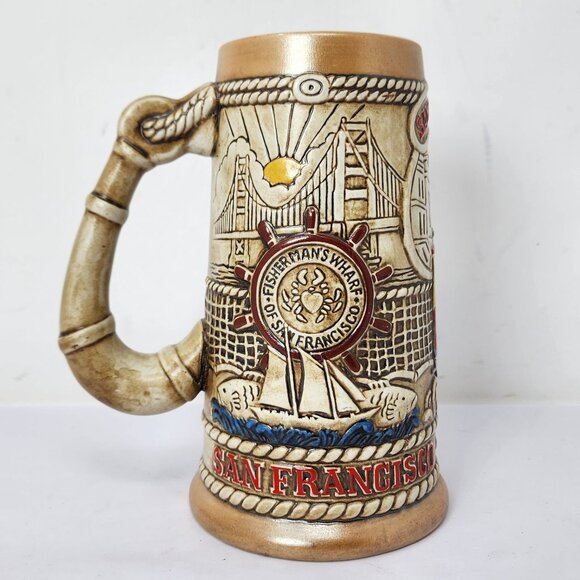 Vintage Budweiser Limited Edition San Francisco Ceramic Beer Stein - Picture 7 of 13
